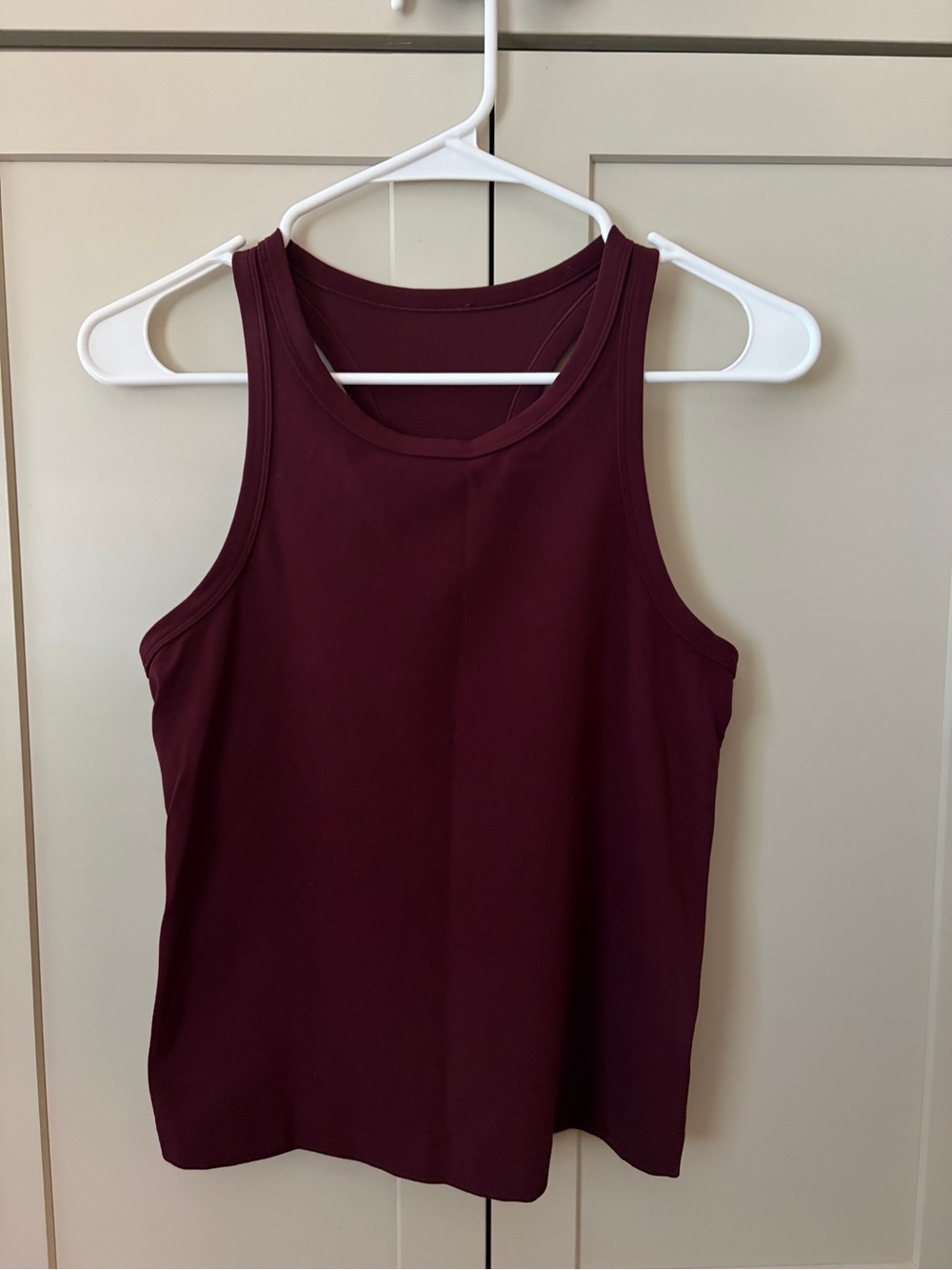 Lululemon Align™ Waist-Length Racerback Tank Top Size 8 Burgundy Maroon fits 6